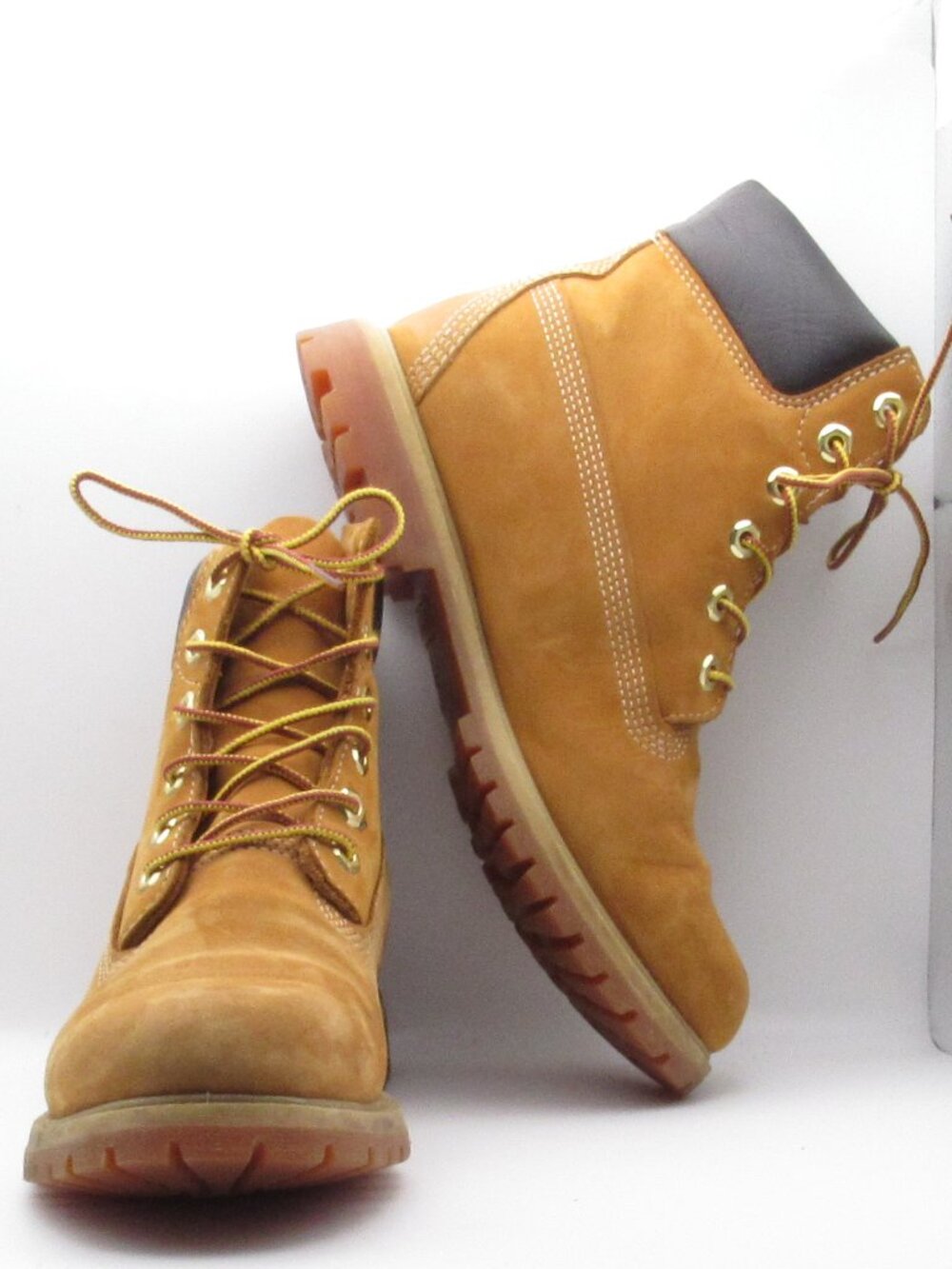 Timberland Wheat 6-in Premium Women's Boots Size 8.5 M Waterproof Nubuck Leather